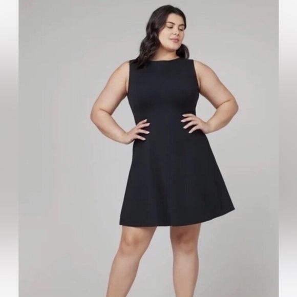 Spanx NWT The Perfect Fit & Flare Dress Stretch Black Size S - Picture 8 of 10